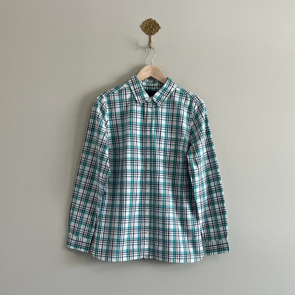 Men’s Banana Republic Plaid Button Down Shirt Classic Fit Medium